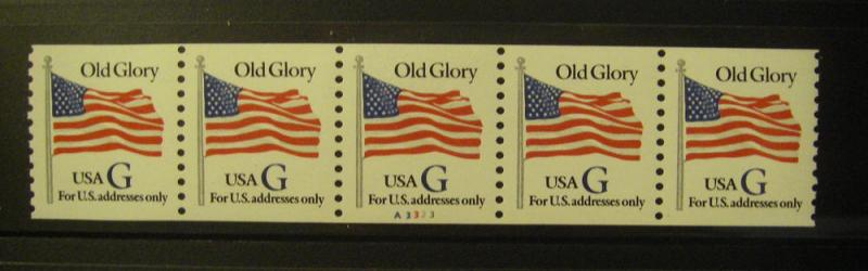 Scott 2890, 32 cent G Flag, PNC5 #A3323 MNH, NICE