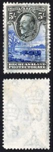 Bechuanaland SG109 KGV 5/- Black and Ultramarine Used