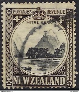 NEW ZEALAND 1942 4d Black & Sepia SG583d Used