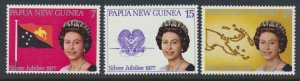 Papua New Guinea   SC# 462 - 464   MNH   QE II Silver Jubilee    see details/...