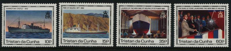 Tristan Da Cunha 482-6 MNH Ships, Map