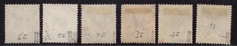 $Germ. Col. Caroline Isl. Sc#1a-6a U/VF, rare 48 degree signed Bothe BPP