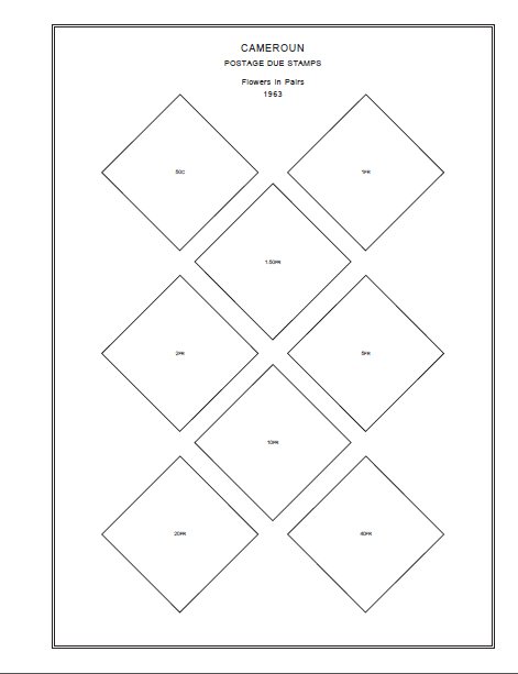 CAMEROUN STAMP ALBUM PAGES 1863-2011 (168 PDF digital pages)