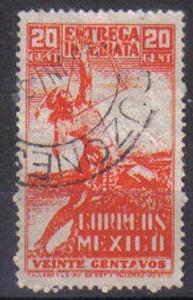 MEXICO, 1938 used 20c, ?TALLERES DE IMP. DE EST. Y VALORES-MEXICO?.