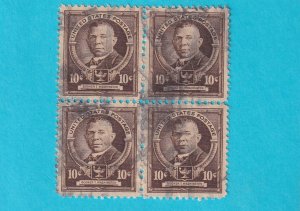 US 873 USED BLOCK OF FOUR