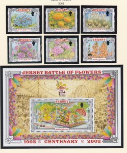 Jersey # 1042-1047, 1048, Battle of Flowers Parade Cent., Mint NH, 1/2 Cat.