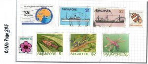 SINGAPORE COMO 335 used just 20¢ for the ENTIRE lot.  CV TOTALLY IGNORED