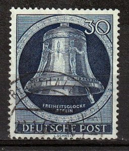 Germany Berlin Occupation 1952 - VF-used Freedom Bell # 9N78