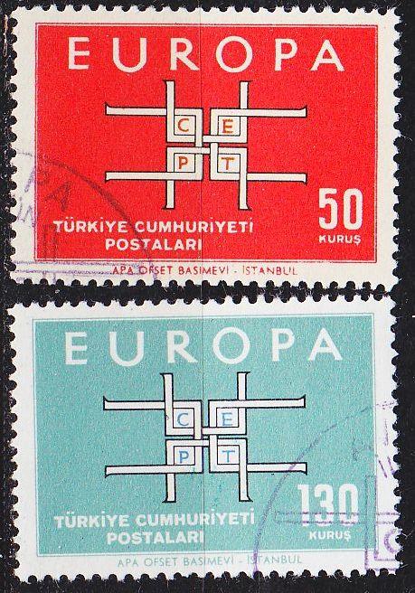 TÜRKEI TURKEY [1963] MiNr 1888-89 ( O/used ) CEPT