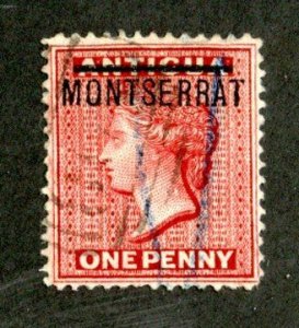 510 BCX Monserrat 1876 Scott # 1 used (Offers welcome)