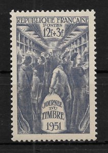 France 1951, Stamp Day, Scott # B257, XF MNH** (RMD-8)