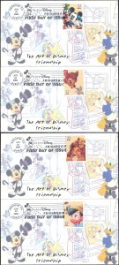 #3865-68 Art of Disney - Friendship Cruz FDC Set