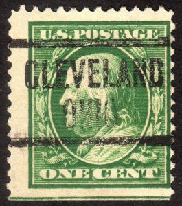 1910, US 1c, Franklin, Used, Sc 374