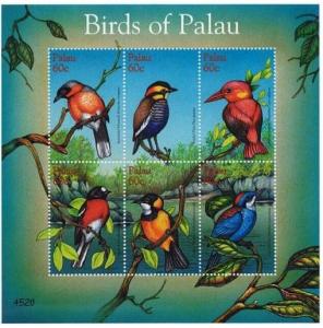 PALAU SHEET MNH BIRDS 