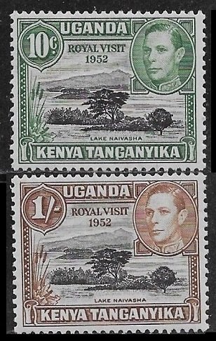 1952 Kenya, Uganda, Tanzania 88-89 King George VI