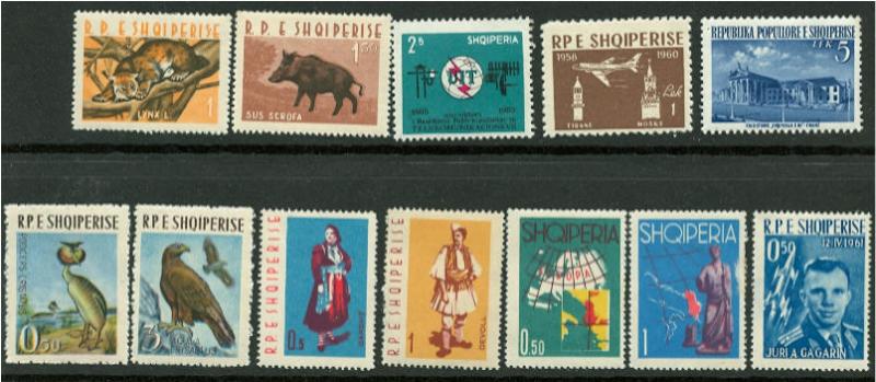 Albania MH Lot of 12