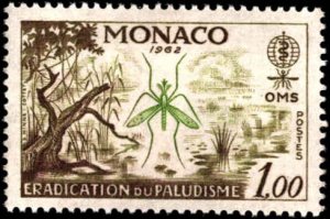 Monaco 1962 Sc#504 MOSQUITO-MALARIA-WHO-MEDICINE Single MNH