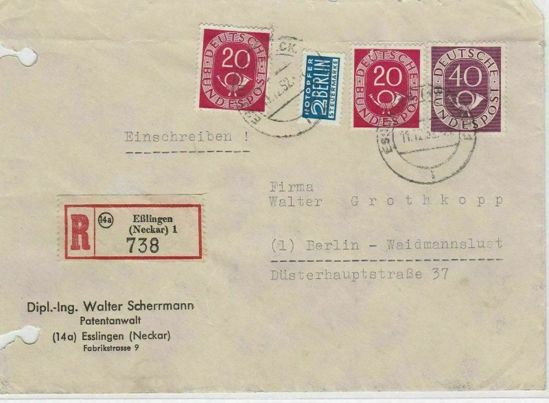 German Postal History Stamps Cover Ref: R4688
