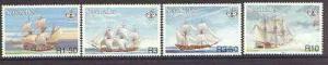 Seychelles 1999 18th Century Ships set of 4 unmounted min...