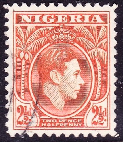 NIGERIA 1941 KGVi 2.5d Orange SG52b Used