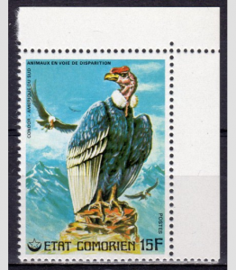 Comoro Islands 1976 BIRD OF PREY (1v) Perforatedl Mint (NH)
