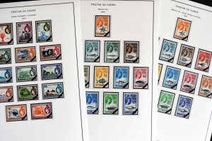 COLOR PRINTED TRISTAN DA CUNHA 1952-2010 STAMP ALBUM PAGES (139 illustr. pages)