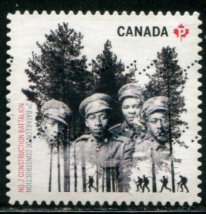 2895 Canada P First Black Battalion SA, used