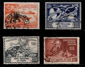 Kenya Uganda and Tanganyika KUT Scott 94-97 Used 1949 UPU set