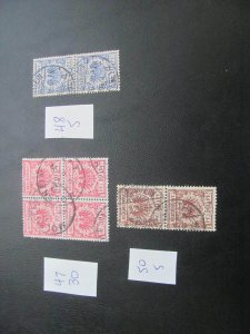 Germany 1889 USED MI.  45/50   VARITIES AND PLATE FLAWS LOT VF/XF   (138)