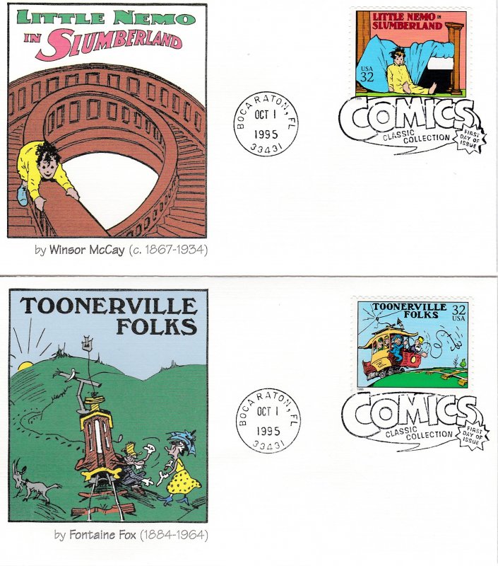 United States # 3000, Comic Strip Classis Collection, Fleetwood First Day Covers