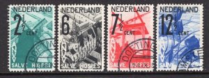 Netherlands 1932 Tourism Semi-postal Set VF Used #B54-57 CV$42