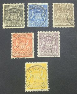 MOMEN: RHODESIA STAMPS SG #1/8 1892-3 USED LOT #60912