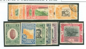 Ecuador #304-316/320 Unused Single (Complete Set)