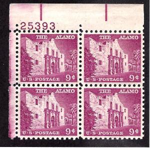 1043 Mint,OG,NH... Plate Block of 4... SCV $1.50