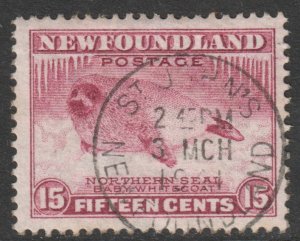 Canada Newfoundland Scott 195 - SG217, 1932 Pictorial 15c used