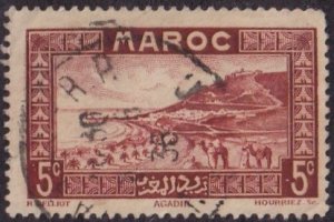 French Morocco #127 Used