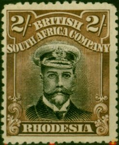 Rhodesia 1918 2s Black & Brown SG273 Fine MM