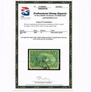 EXCELLENT GENUINE SCOTT #285 F-VF USED 1898 TRANS-MISS EXPO ISSUE PSE CERT