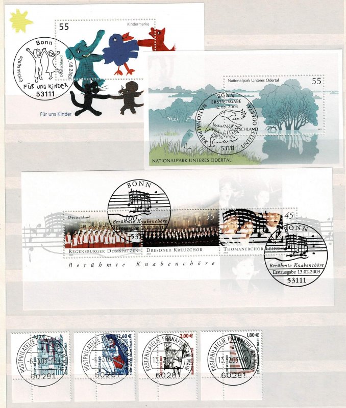 Germany 2003 #yearset used without self-adhesives