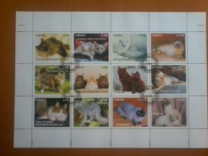 LIBERIA CINDERELLA SHEET USED CATS