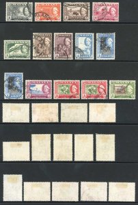 Selangor SG116/27 1957-61 Set of 12 Used with Extra Values