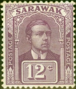 Sarawak 1918 12c Purple SG56 Fine Mtd Mint