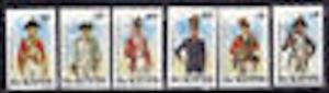 St Kitts 193-8 Military Uniforms Mint NH
