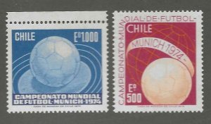 CHILE  SC #  447 - 8   MNH