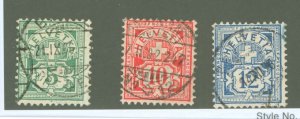 Switzerland #72-74 Used Multiple