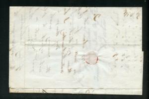 UNITED STATES 1839  NEW ORLEANS LA  STAMPLESS  COVER TO BOSTON MASS