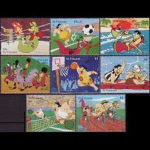 ST.VINCENT 1991 - Scott# 1465-72 Disney-Sports Set of 8 NH