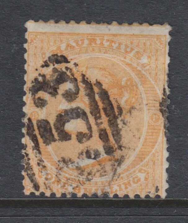 MAURITIUS 1863-72 USED SC #39 NUMERAL CANCEL CAT $29