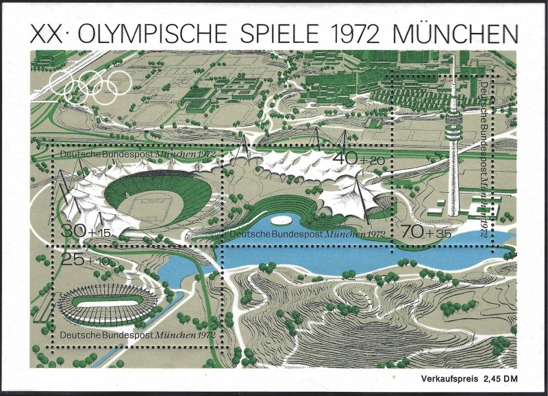 Germany #B189, Souvenir Sheet, MNH