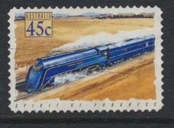 Australia SG 1412  Used  -Trains self adhesive 
